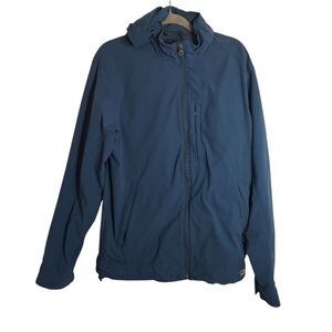 REI Wind Breaker Jacket Hooded Blue Classic Large Mens